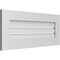 Ekena Millwork Vertical Surface Mount PVC Gable Vent: Functional, w/ 3-1/2"W x 1"P Standard Frame, 34"W x 14"H GVPVE34X1401SF - alternate 3